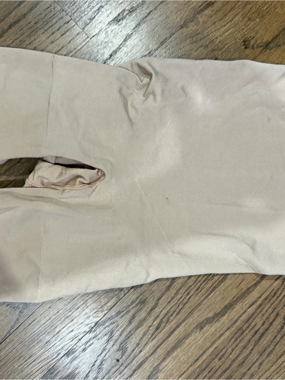 SPANX ribbed sleeveless bodysuit in light beige